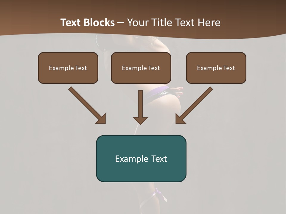 Woman Blond Acrobat PowerPoint Template