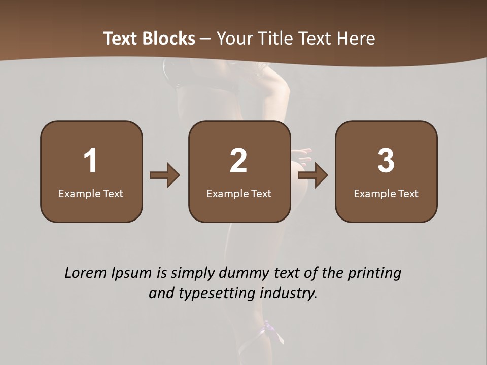 Woman Blond Acrobat PowerPoint Template