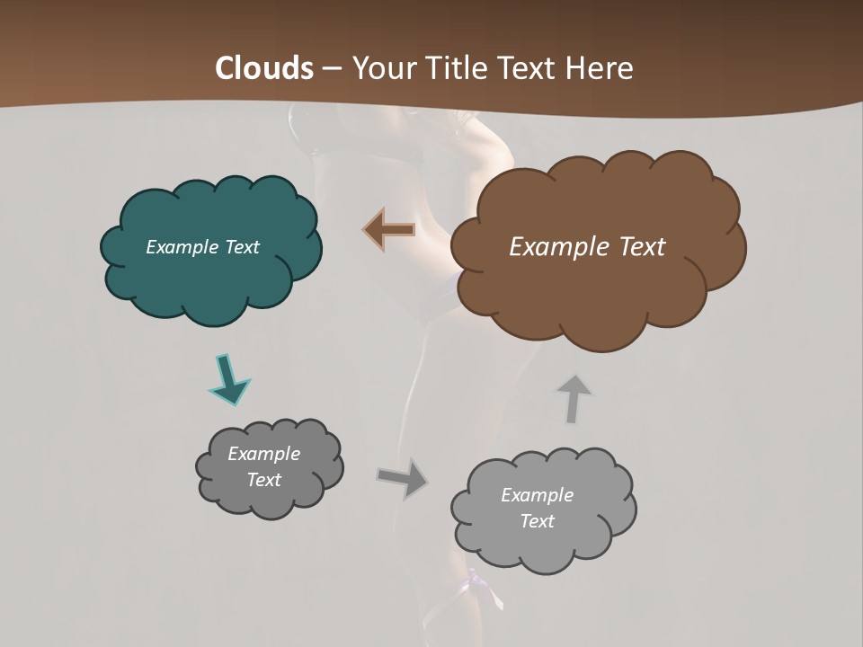 Woman Blond Acrobat PowerPoint Template