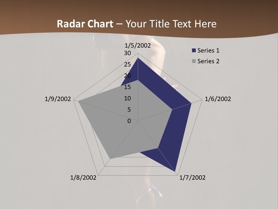 Woman Blond Acrobat PowerPoint Template