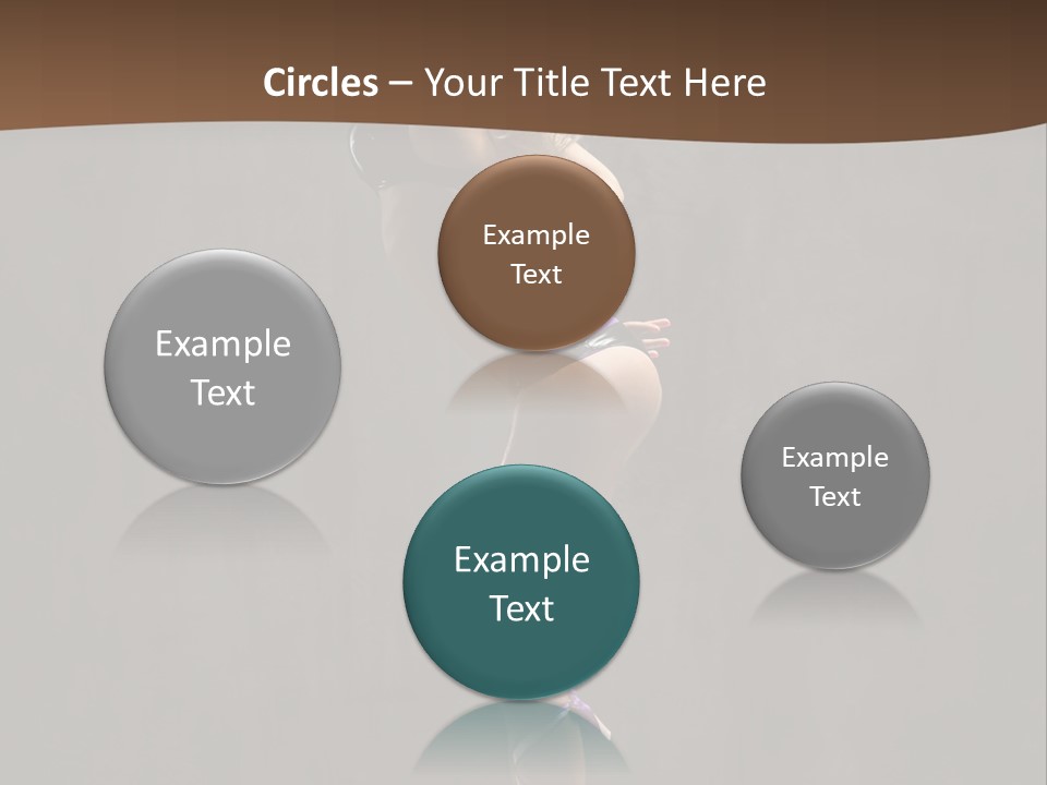 Woman Blond Acrobat PowerPoint Template