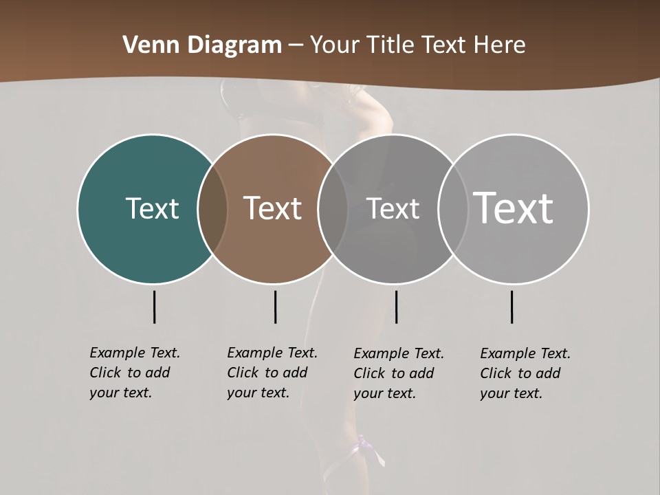 Woman Blond Acrobat PowerPoint Template