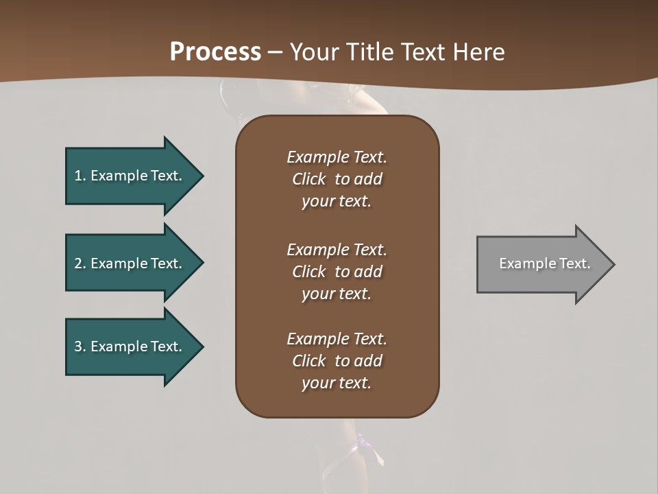 Woman Blond Acrobat PowerPoint Template