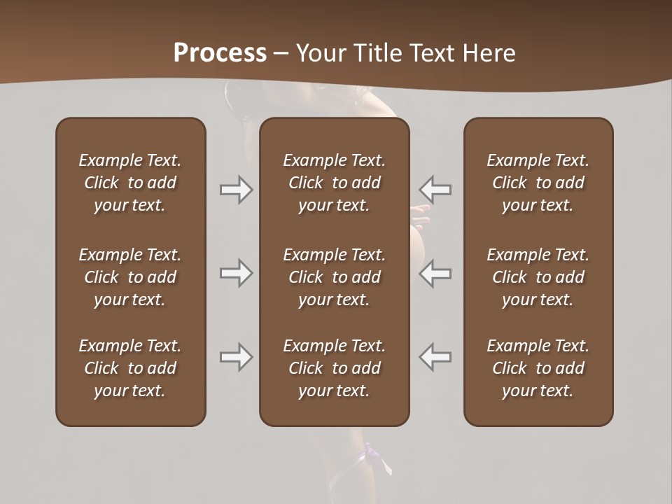 Woman Blond Acrobat PowerPoint Template