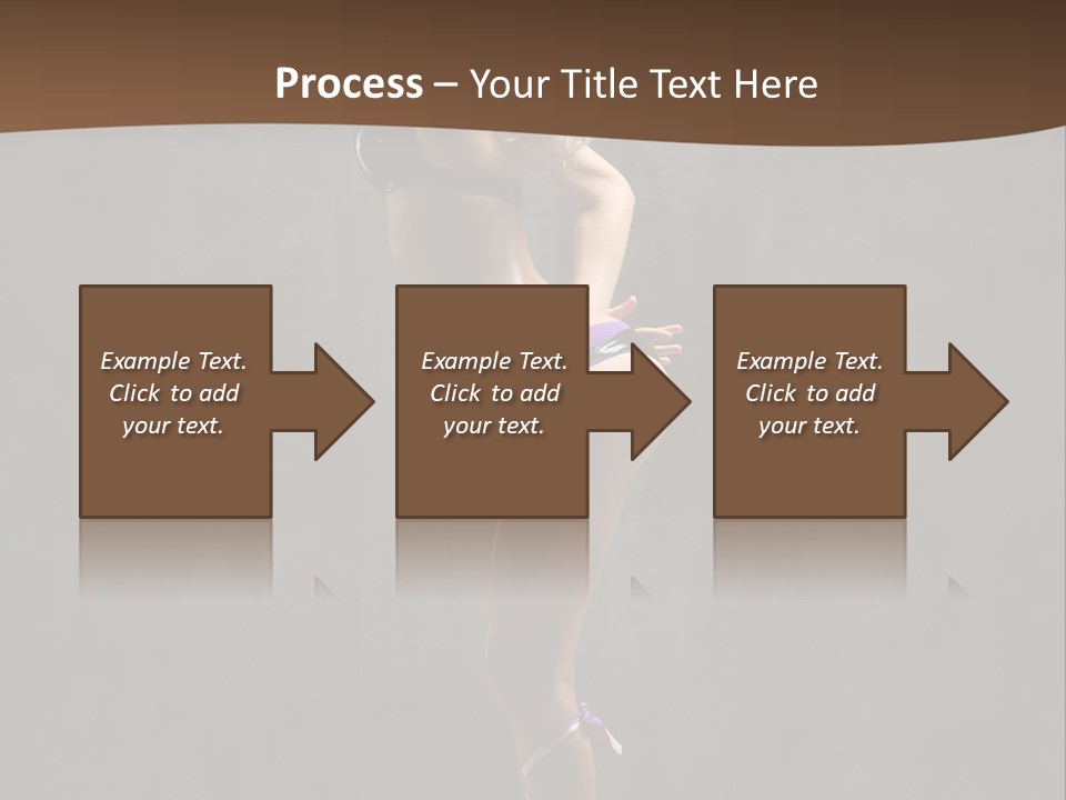 Woman Blond Acrobat PowerPoint Template