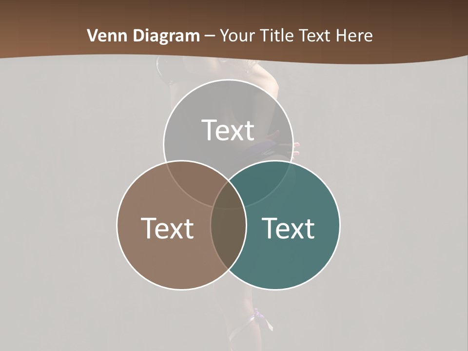 Woman Blond Acrobat PowerPoint Template