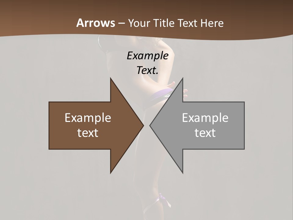 Woman Blond Acrobat PowerPoint Template