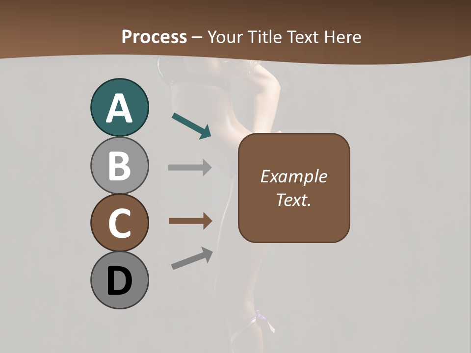 Woman Blond Acrobat PowerPoint Template