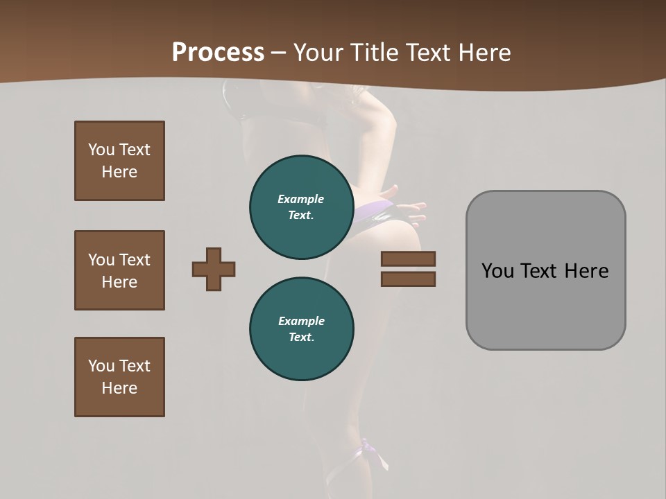 Woman Blond Acrobat PowerPoint Template