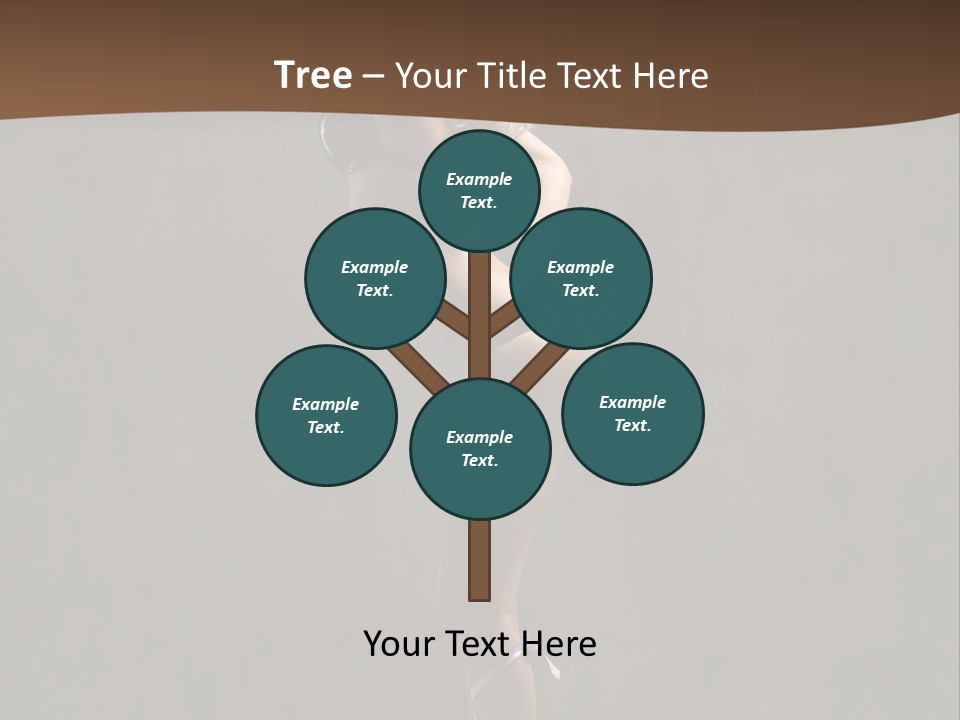 Woman Blond Acrobat PowerPoint Template