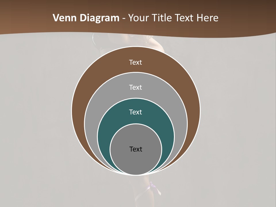 Woman Blond Acrobat PowerPoint Template