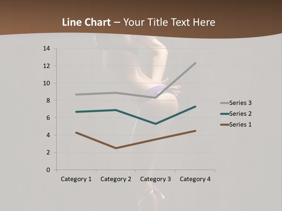 Woman Blond Acrobat PowerPoint Template