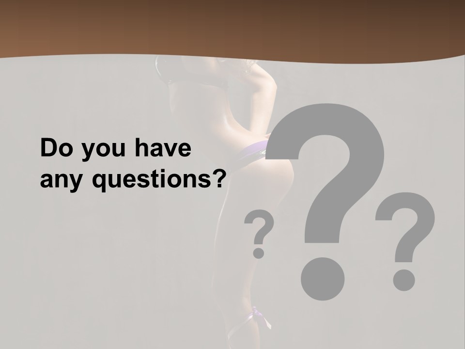 Woman Blond Acrobat PowerPoint Template