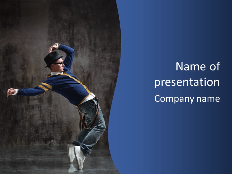 Lifestyle Posing Teenager PowerPoint Template