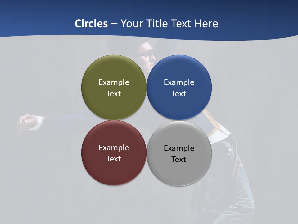 Lifestyle Posing Teenager PowerPoint Template