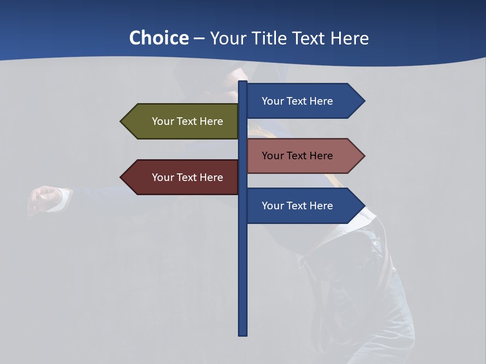 Lifestyle Posing Teenager PowerPoint Template