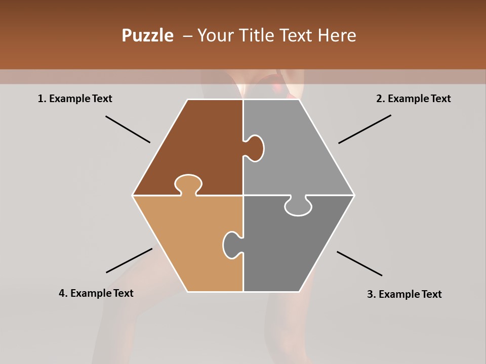 Stripper Flirting Female PowerPoint Template