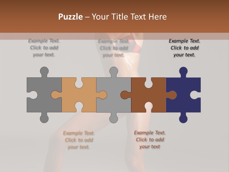 Stripper Flirting Female PowerPoint Template