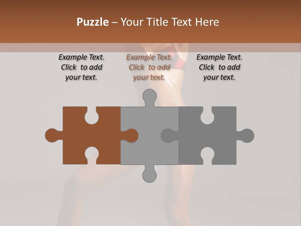 Stripper Flirting Female PowerPoint Template