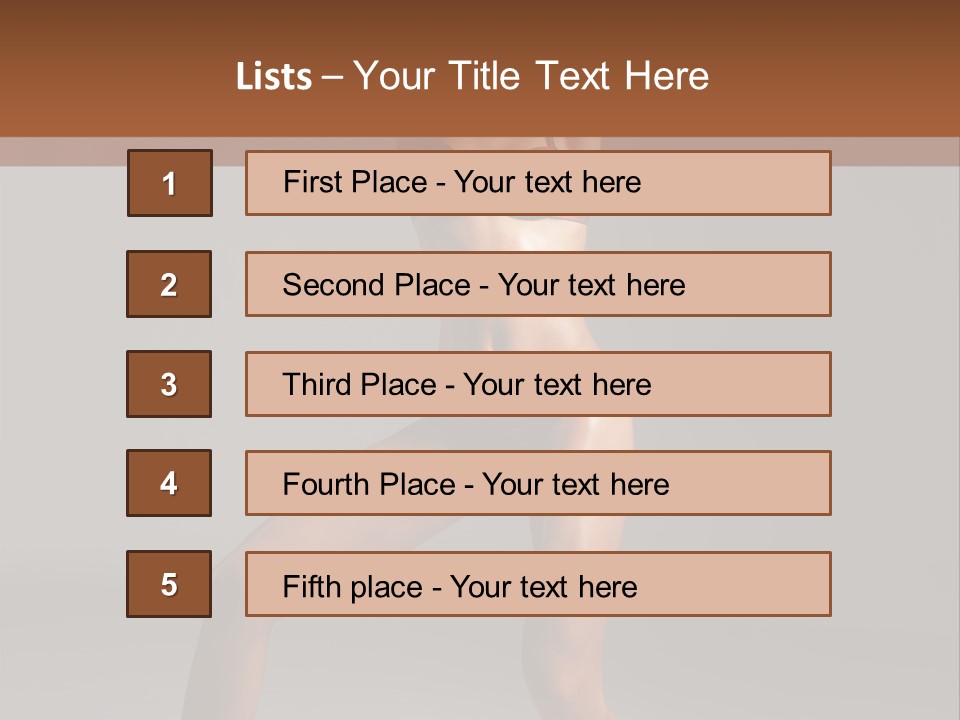 Stripper Flirting Female PowerPoint Template