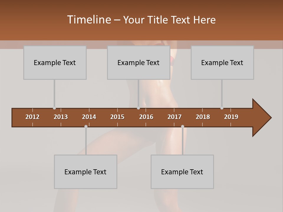 Stripper Flirting Female PowerPoint Template