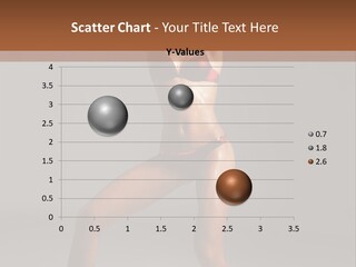 Stripper Flirting Female PowerPoint Template