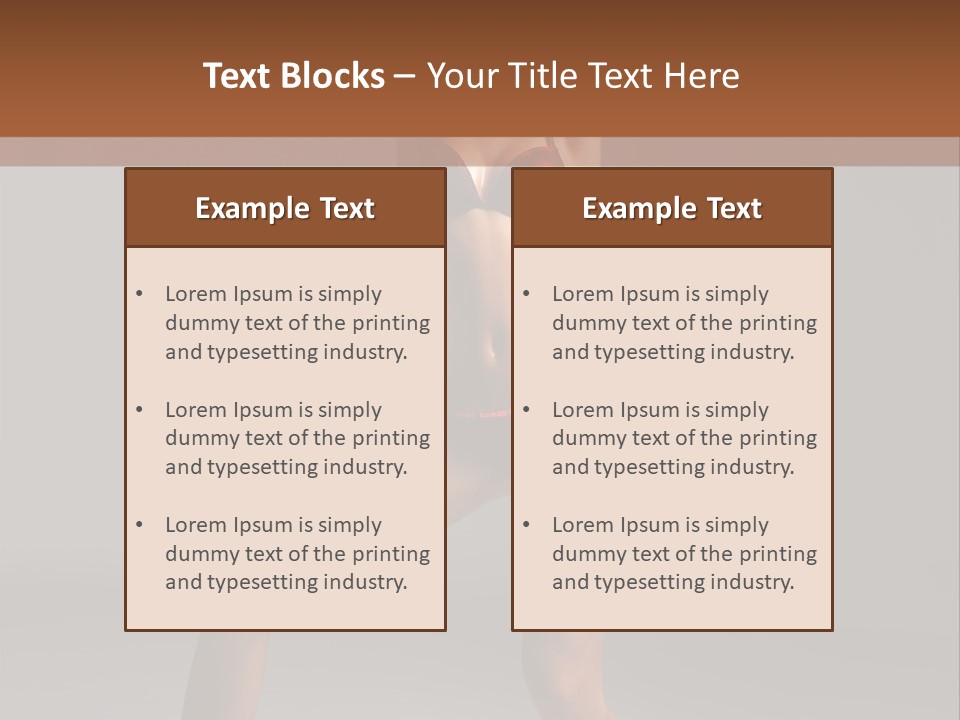 Stripper Flirting Female PowerPoint Template