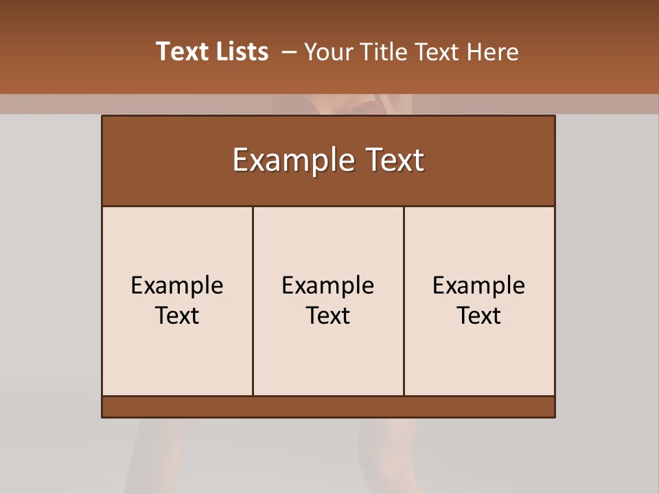 Stripper Flirting Female PowerPoint Template