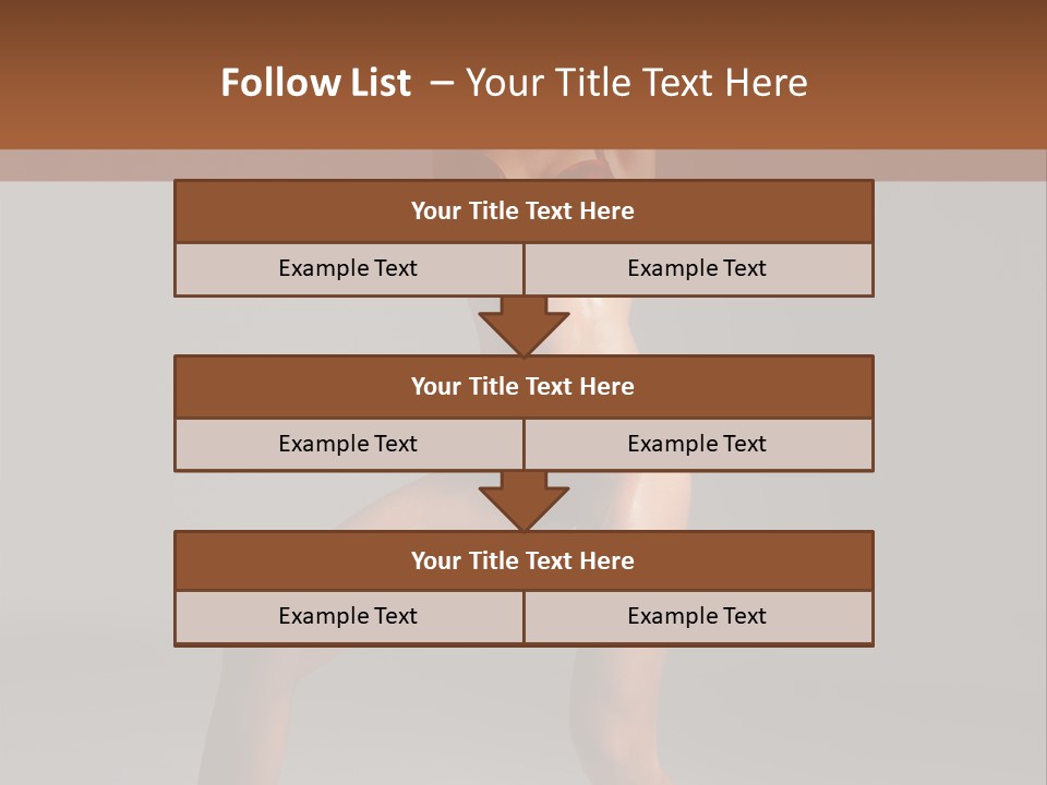 Stripper Flirting Female PowerPoint Template