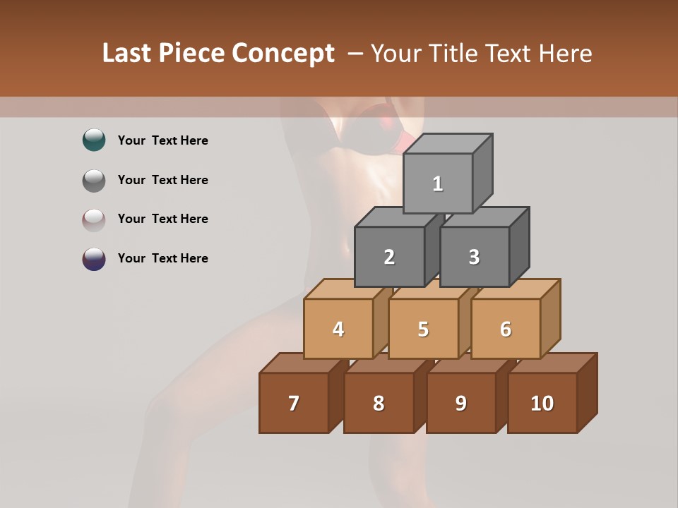 Stripper Flirting Female PowerPoint Template