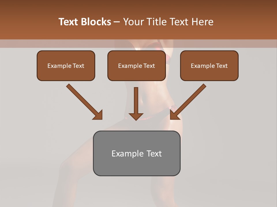 Stripper Flirting Female PowerPoint Template