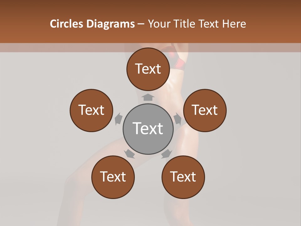 Stripper Flirting Female PowerPoint Template