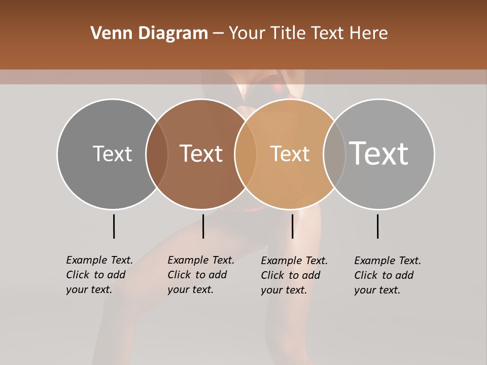 Stripper Flirting Female PowerPoint Template