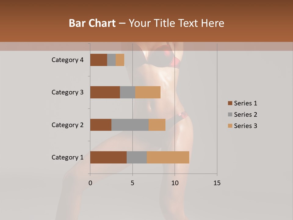 Stripper Flirting Female PowerPoint Template
