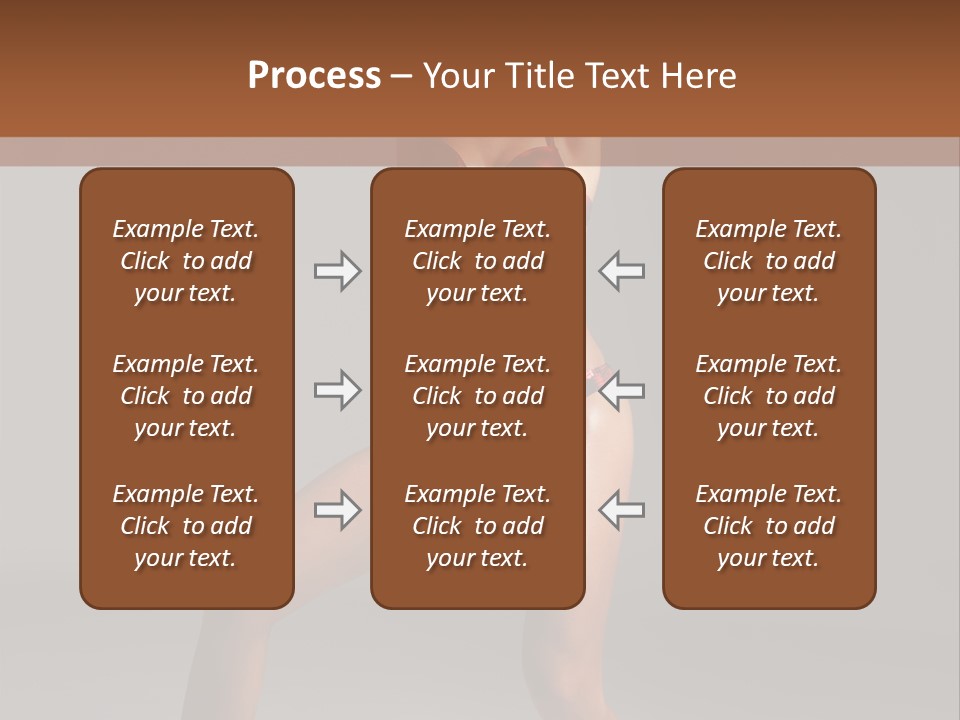 Stripper Flirting Female PowerPoint Template