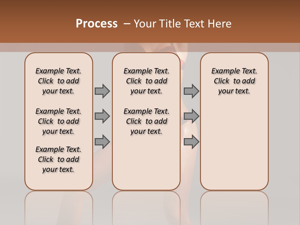 Stripper Flirting Female PowerPoint Template