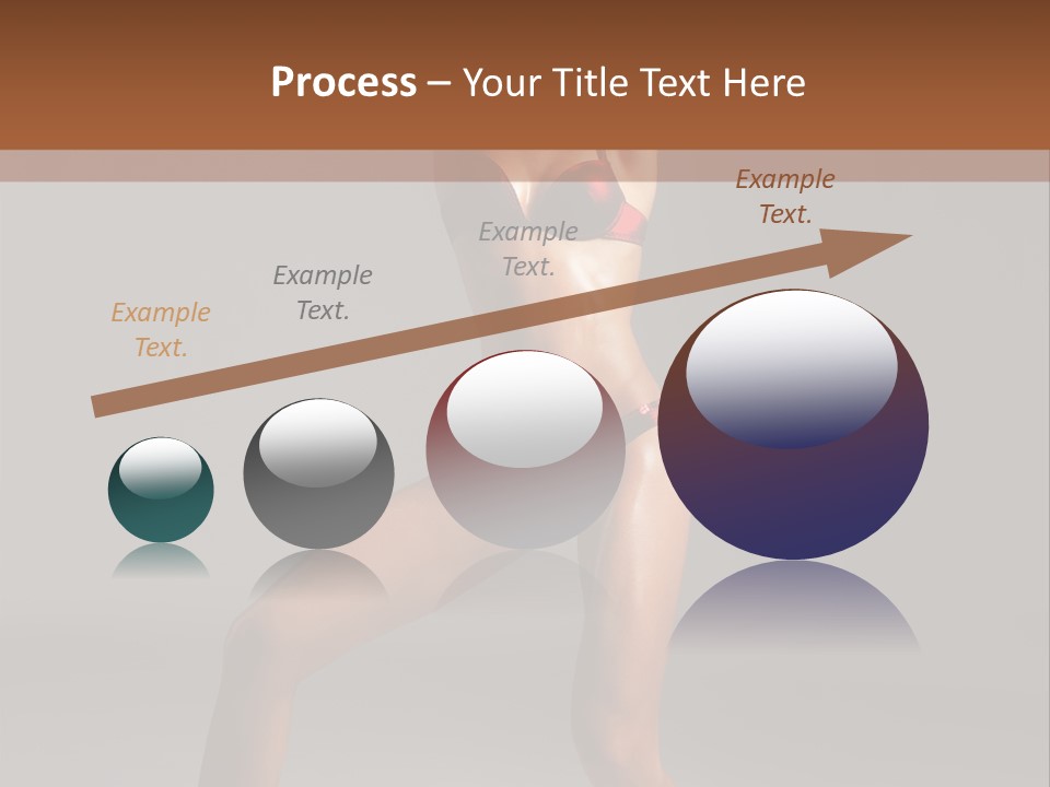 Stripper Flirting Female PowerPoint Template