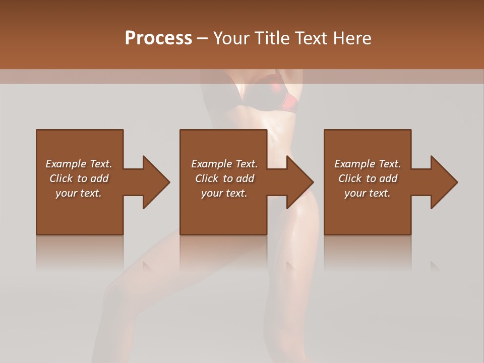 Stripper Flirting Female PowerPoint Template