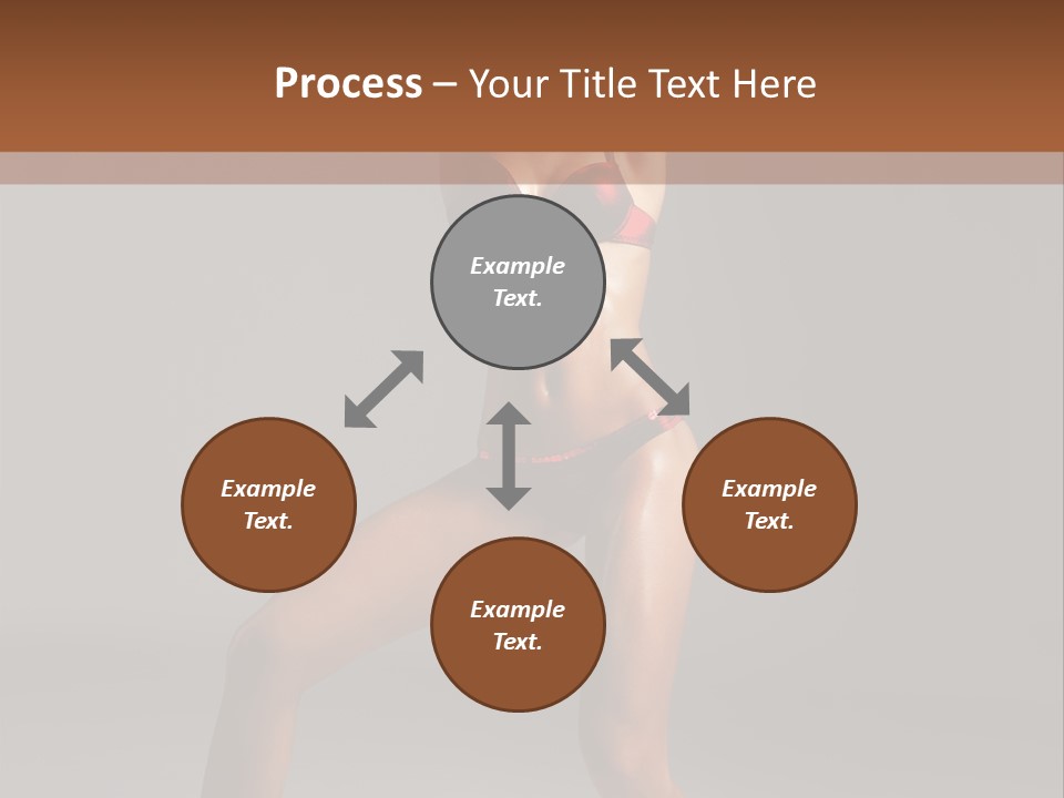 Stripper Flirting Female PowerPoint Template