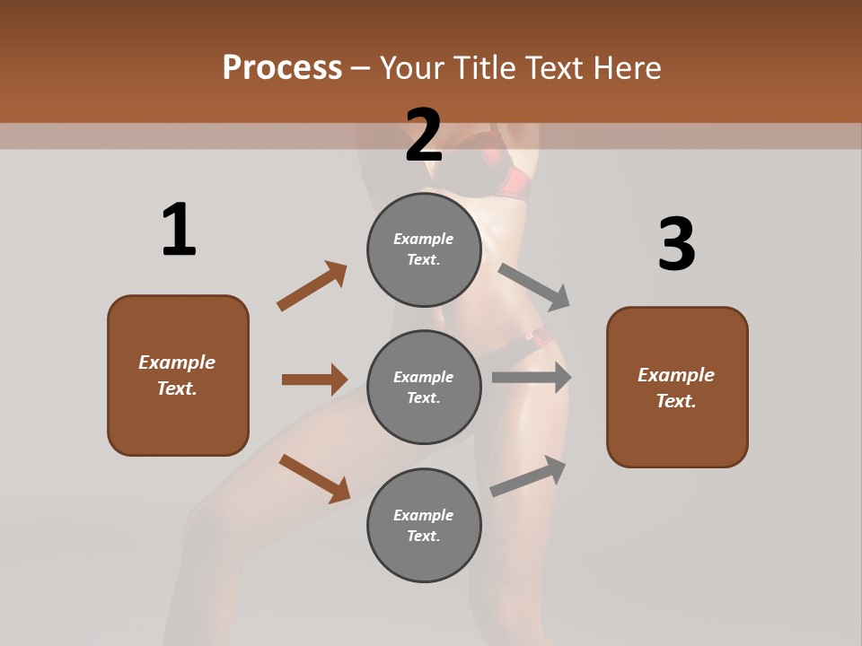 Stripper Flirting Female PowerPoint Template