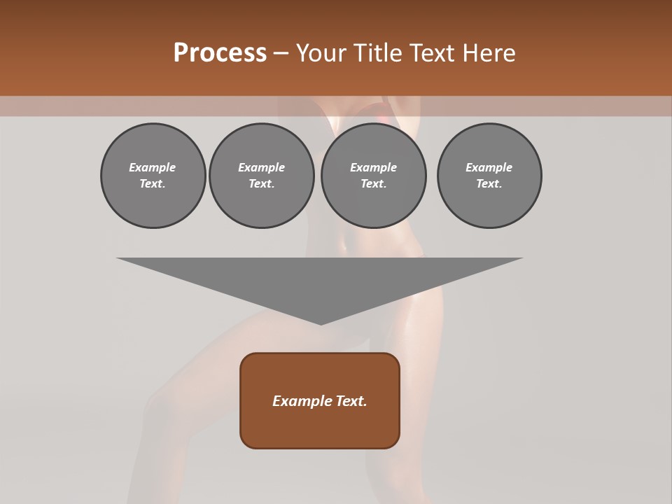Stripper Flirting Female PowerPoint Template