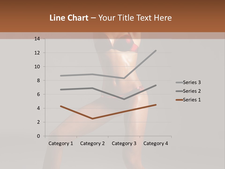 Stripper Flirting Female PowerPoint Template