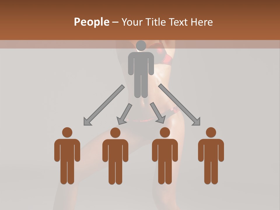 Stripper Flirting Female PowerPoint Template