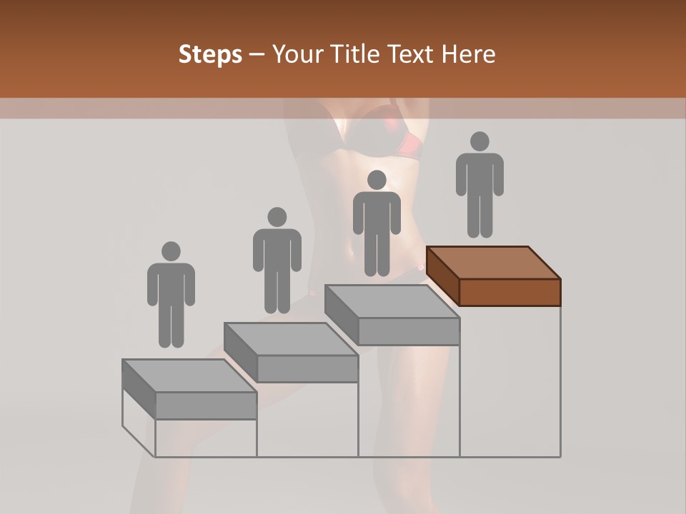Stripper Flirting Female PowerPoint Template
