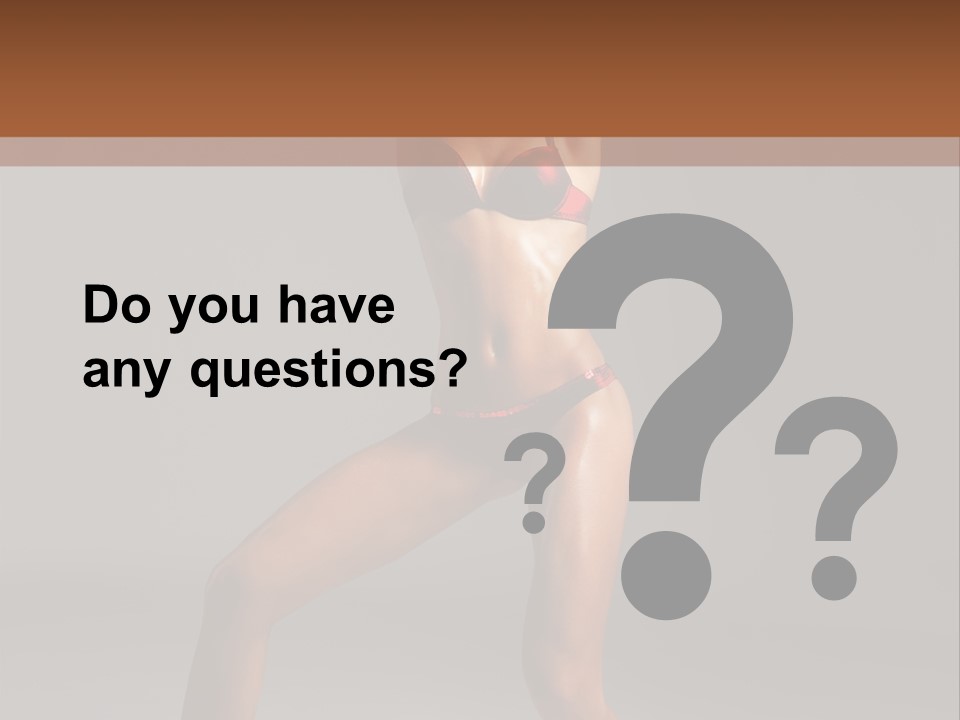 Stripper Flirting Female PowerPoint Template