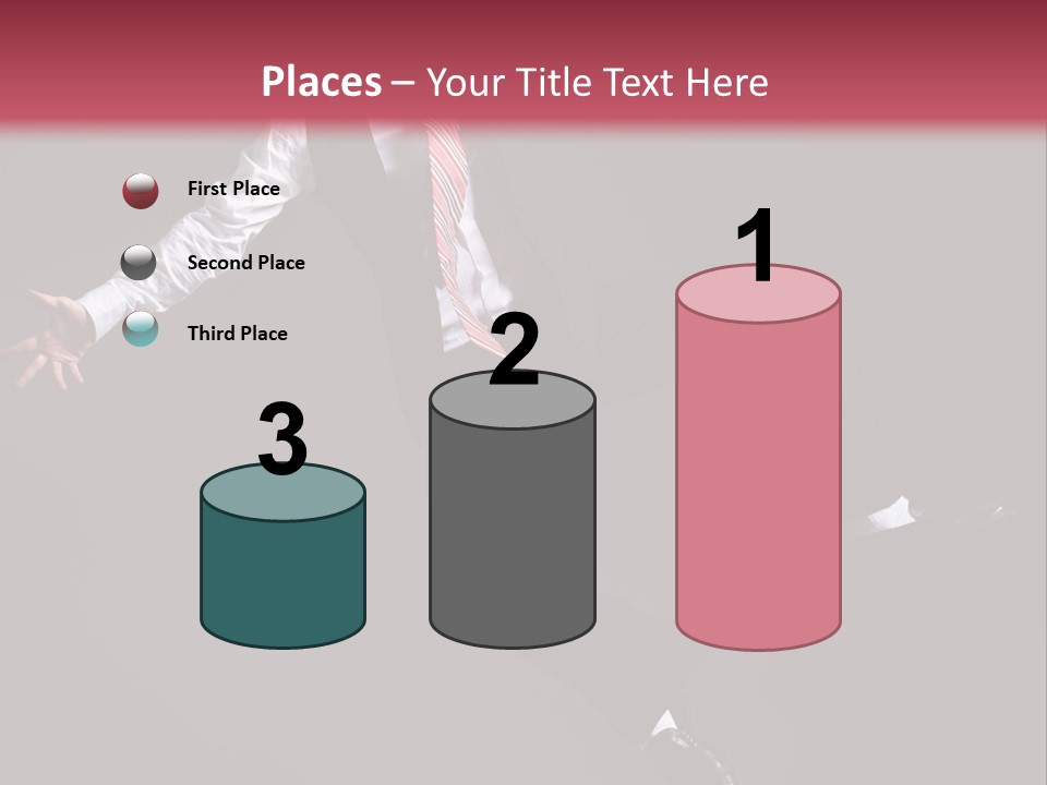 Person Midair Black PowerPoint Template