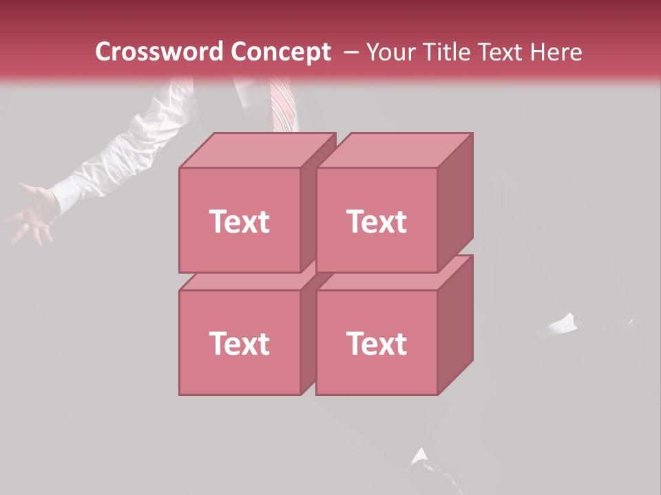 Person Midair Black PowerPoint Template