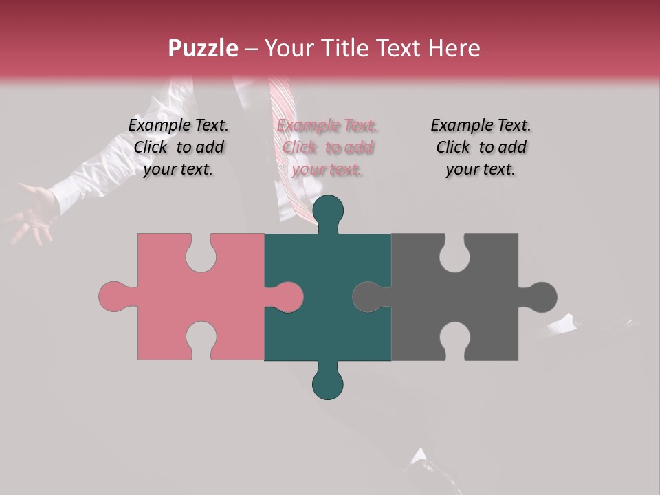 Person Midair Black PowerPoint Template