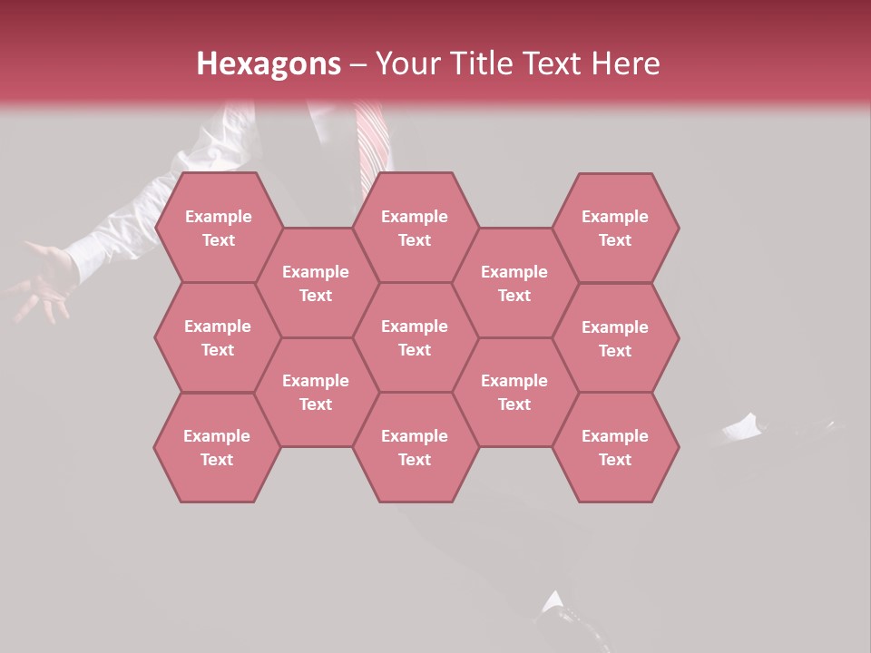 Person Midair Black PowerPoint Template