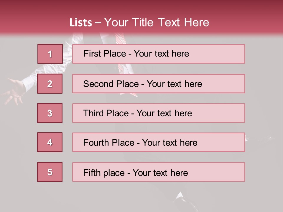 Person Midair Black PowerPoint Template